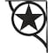 Ekena Millwork Austin Wrought Iron Bracket, (Single center brace), Antiqued Pewter 1 1/2"W x 10"D x 12"H BKTM01X10X12SAUAPW - alternate 8